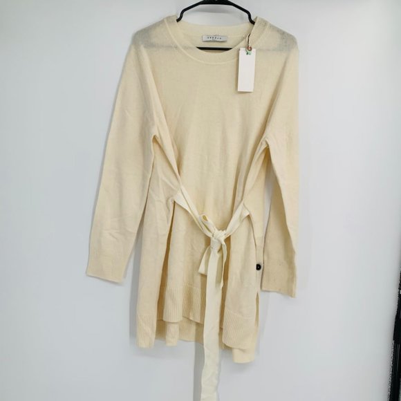 New Sandro Paris Coline wool & Cashmere Sweater dress - Picture 4 of 11